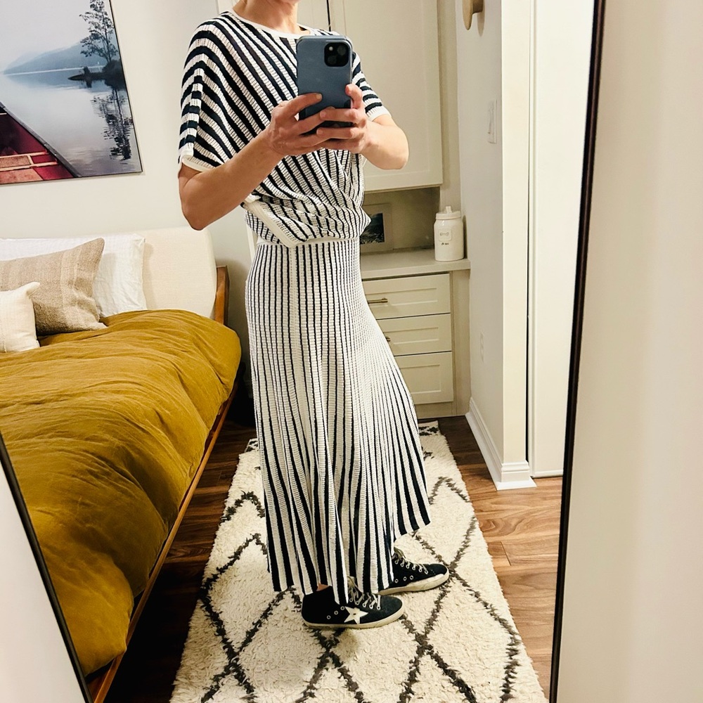 Club Monaco Pointelle Skirt Set